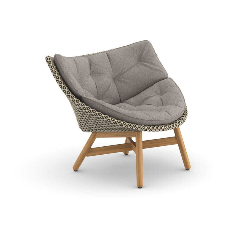 Mbrace Outdoor Teak Lounge Chair, Arabica, Natura Taupe