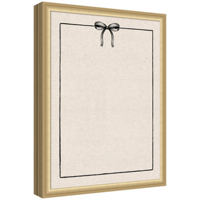 Tableau d'affichage en lin encadré en tissu