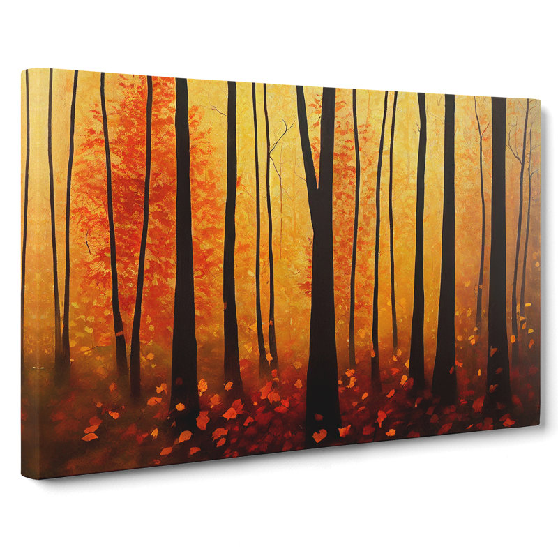 Marvellous Autumn Forest - Wrapped Canvas
