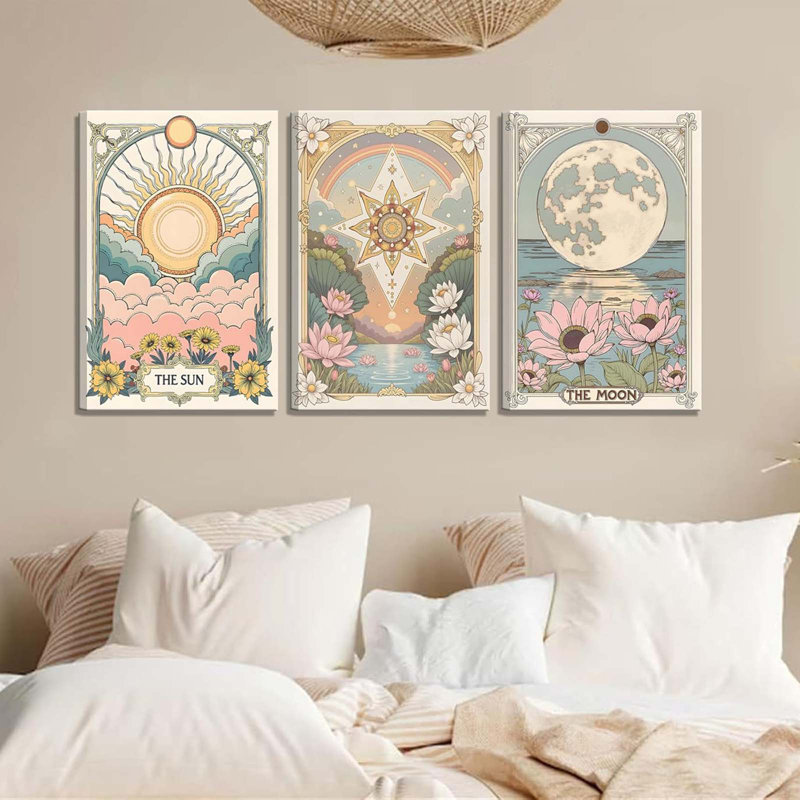 3 Piece Wrapped Canvas Print, 60 cm H x 40 cm W