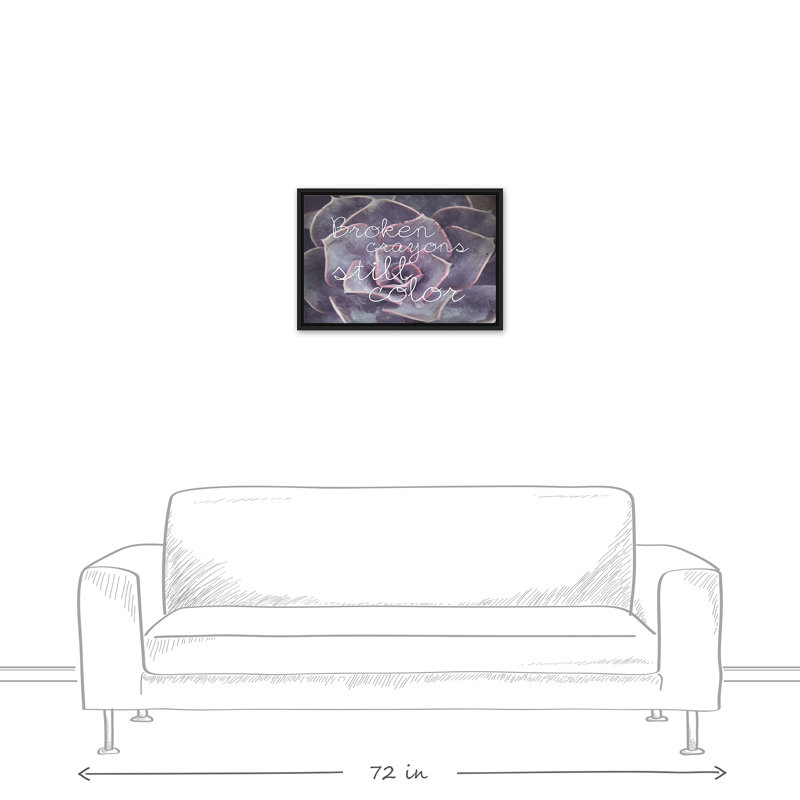 " Broken Crayons Still Color ", 17.75" H x 25.75" W x 1.75" D