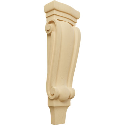 Medium Traditional Pilaster Wood Corbel