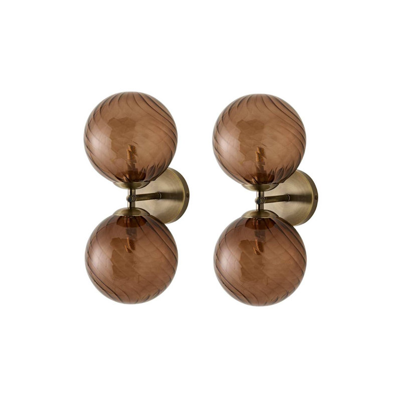LED Wallchiere, With Bulb, Brushed Brass, 2