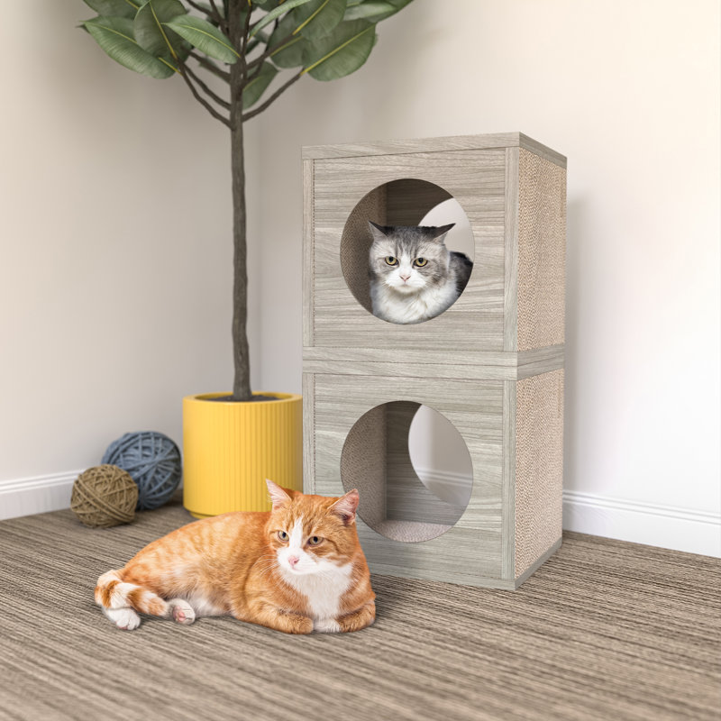 Stoffel Scratching Post, Aspen Grey/Brown