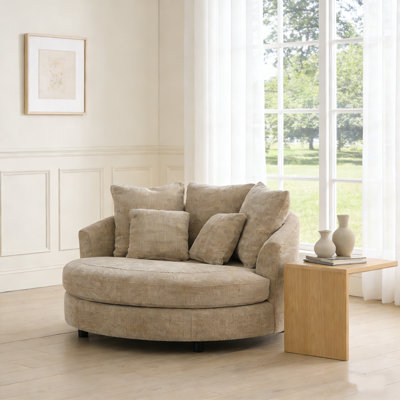 Chaise longue d'intérieur surdimensionnée à housse