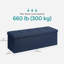 110x38x38cm Linen Upholstered Storage Bench-121935963