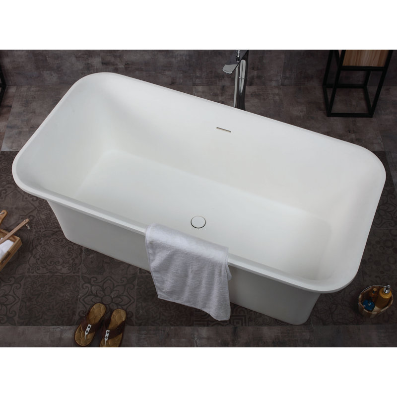 67'' x 35.6'' Soaking Resin Bathtub