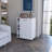 Modern White 6 Rack Bar Cart With Spacious Storage Options And Versatile Design-1508257206