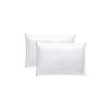 400TC Small Scallop Embroidery Cotton Pillowcases (Set Of 2)