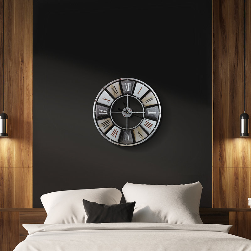 Sorbus 24" Vintage Industrial Style Decorative Wall Clock
