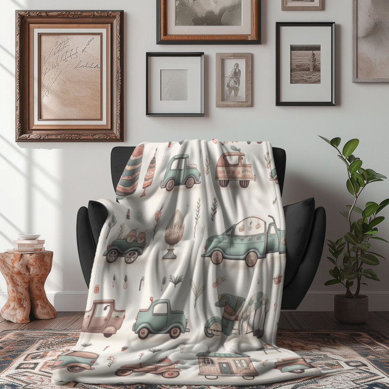 Voitures compactes - couverture Sherpa de qualité supérieure 1 pièce, Grand lit