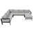 Jorin 6-Piece Modern U-Shaped Patio Sofa With Ultra-Thick Cushions And Powder-Coated Iron Frame-126144952