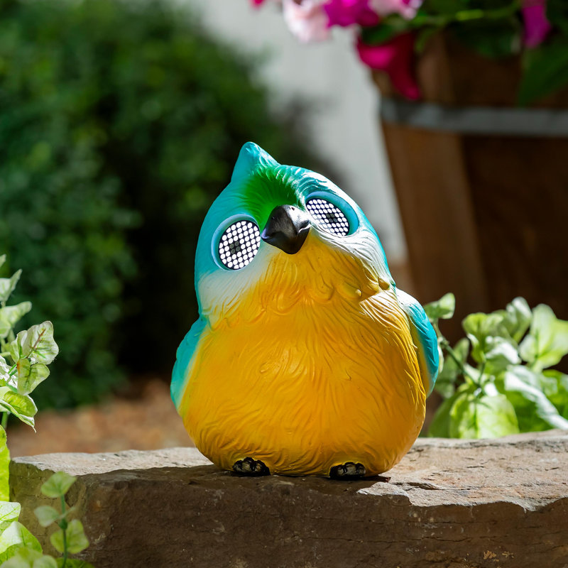 Statuaire solaire Playful Peepers, oiseau