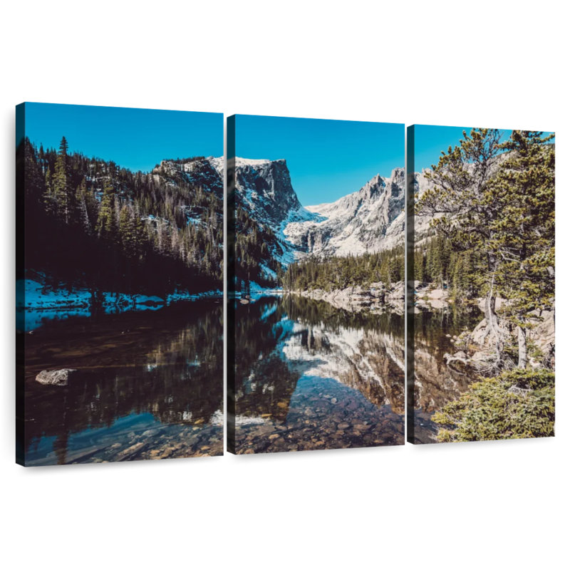 Alvord, montagnes enneigées du Colorado, H 42 po x l 65 po