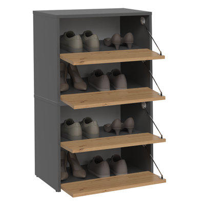 Sidwel 10 Pair Shoe Storage Cabinet