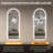 Modern LED Full Body Mirror with 3 Color Lighting Dimmable Brightness HD Shatter Resistant Wall Mounted or Leaning
