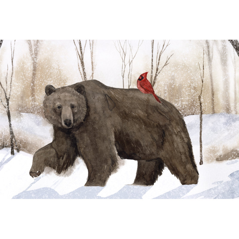 «Snowland Collection D» par Grace Popp - peinture sur toile tendue, H 12 po x l 18 po