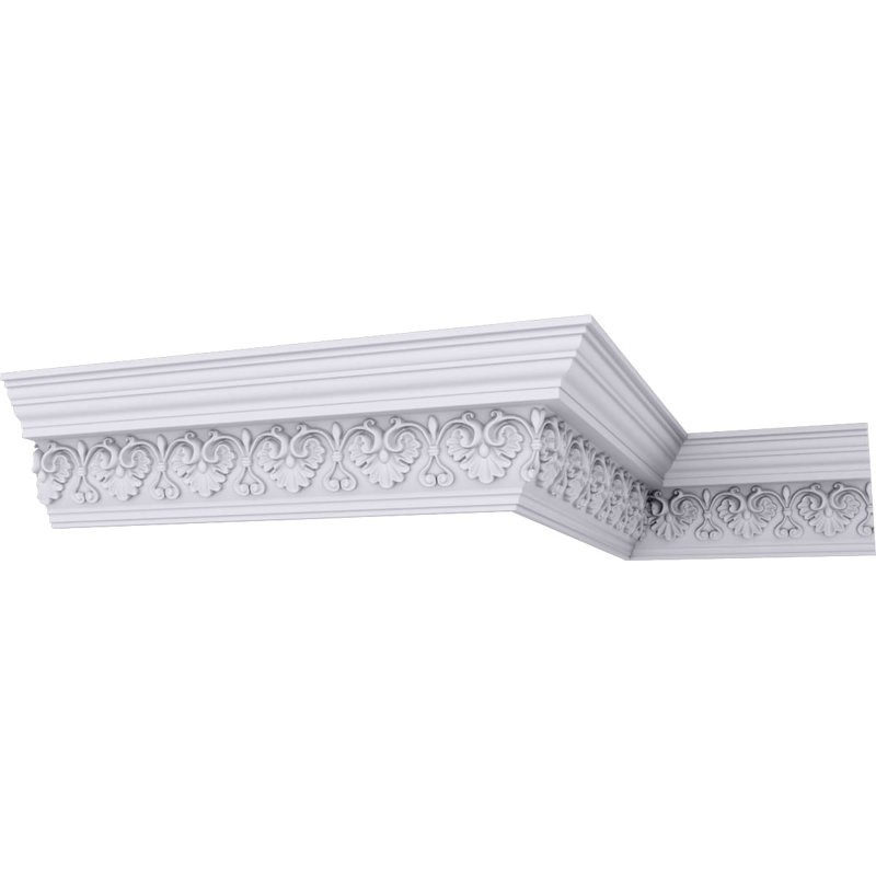 6"H x 4 1/8"P x 7 1/4"F x 94 1/2"L Large Elegant Hampshire Crown Moulding
