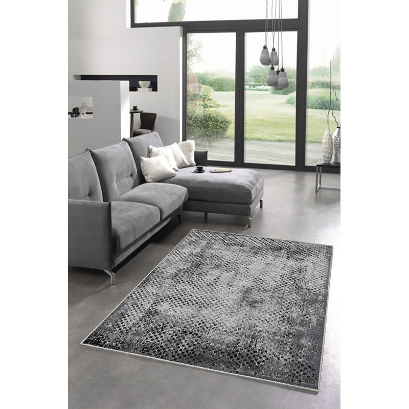 Eco-Friendly Hall Carpet, 100% Polyester, 31.5 x 59.1 inches | Antibacterial & Machine Washable, Non-Slip PVC Dot Underside | 650 g/m², 0.2 inch Pile Height | Digital Printed Design for Modern Interiors
