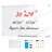 Magnetic Glass Whiteboard, Dry Erase Board 36"x24"-108772219-108772220