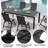 6 - Person Rectangular Aluminum Outdoor Dining Set with Umbrella Hole and Folded Reclining Armchairs-149009386