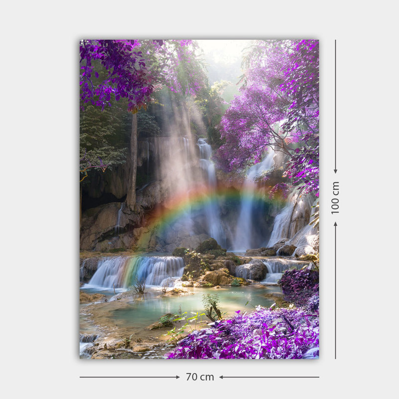 Superbe peinture sur toile décorative de 27,6 po x 39,4 po | 100% toile de coton, cadre 100% bois (épaisseur: 1,2 po) | Parfait pour le décor du salon et de la chambre à coucher, des couleurs vives et un design élégant