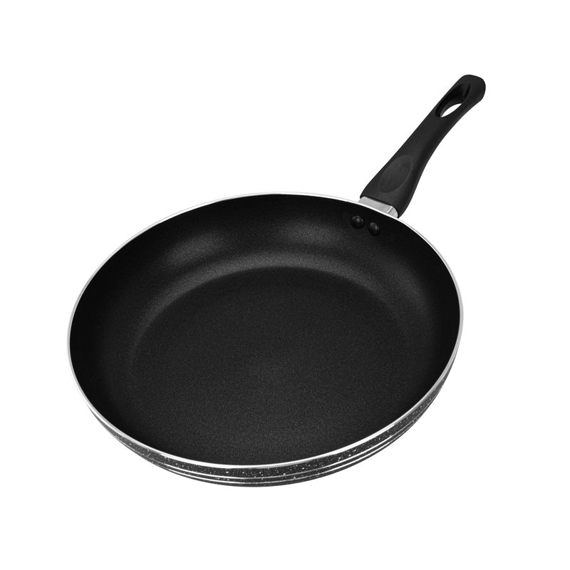 ROYALFORD Non-Stick Frying Pan | Aluminium Fry Pan for Induction Hob Skillet Pan | Saute Pan with 3-Layer PFOA-Free Coating for Healthy & Less Oil Cooking, Cool Touch Bakelite Handle | Black