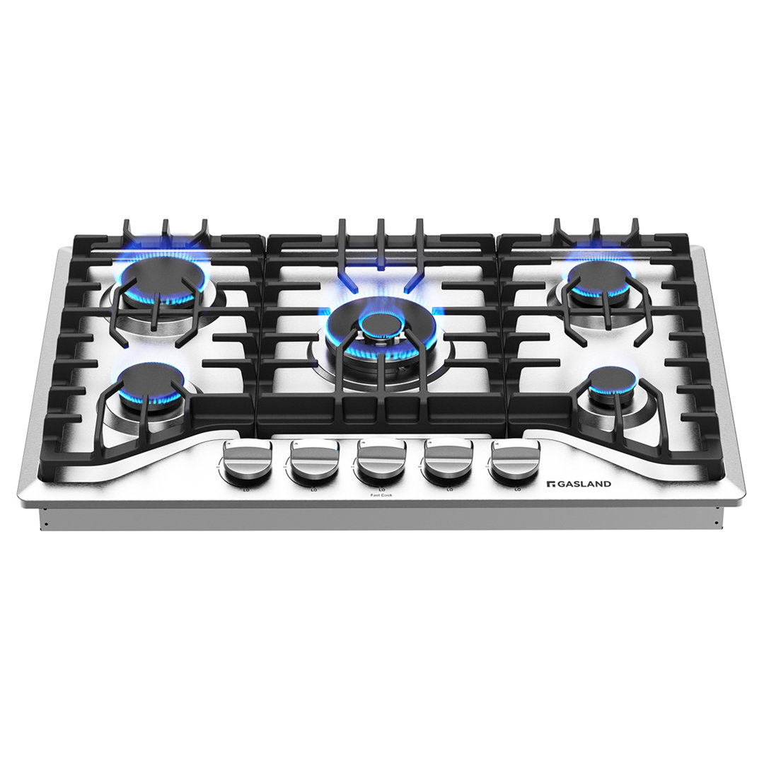 30'' Gas 5 Burner Cooktop with Dual Size Power Burner GASLAND