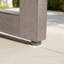Repose-pieds de patio en aluminium avec coussin Sunbrella Marindo