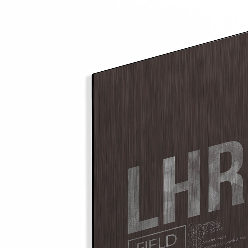 "LHR ATC" par O8 à gauche, H 16 po x l 12 po