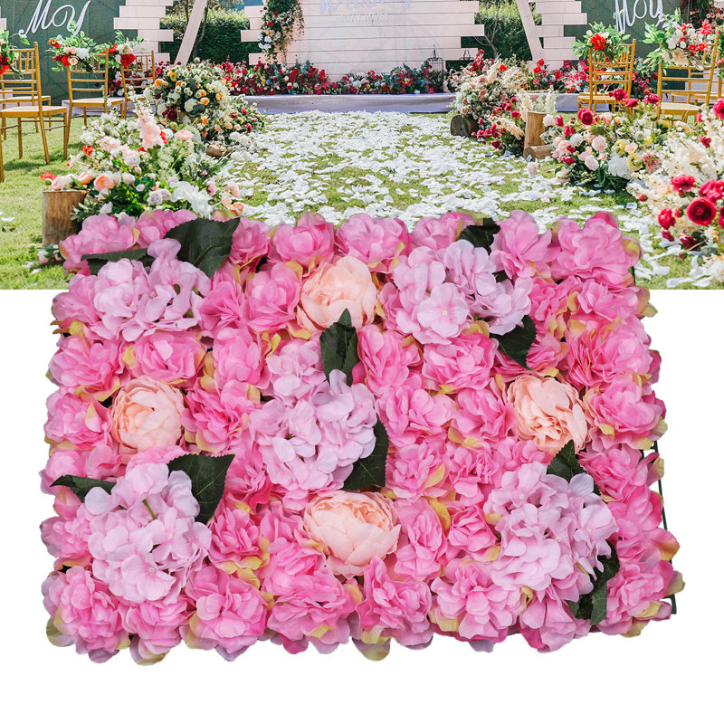 Toile de fond artificielle pour décoration de mariage