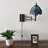 Tiffany Sconce Lamp Plug in Swing Arm Stained Glass LED Bulb Included 13”W*8”D*15”H-1461285534