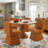 Modern 360°Swivel Upholstered Dining Chair-1126974331