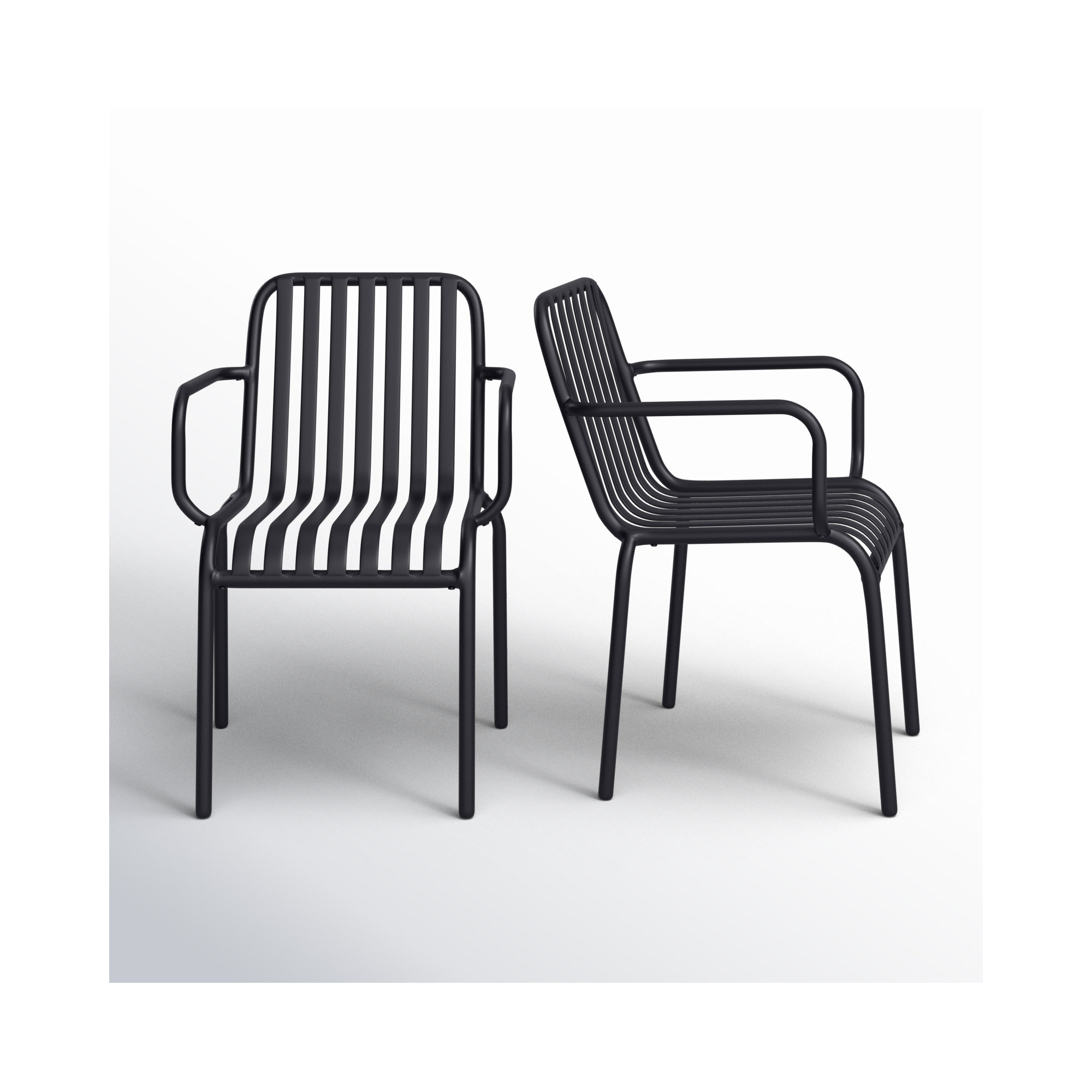 Abra Patio Dinning Chair, Black