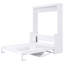 Grand lit escamotable avec tablette, blanc