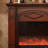 Walnut Solid + Manufactured Wood Freestanding Fireplace