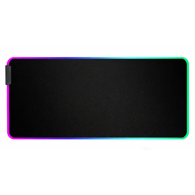  Tapis de souris de jeu surdimensionné Rgb Led, alimenté par USB, surface de contrôle micro-texturée, 11,8 po x 31,5 po