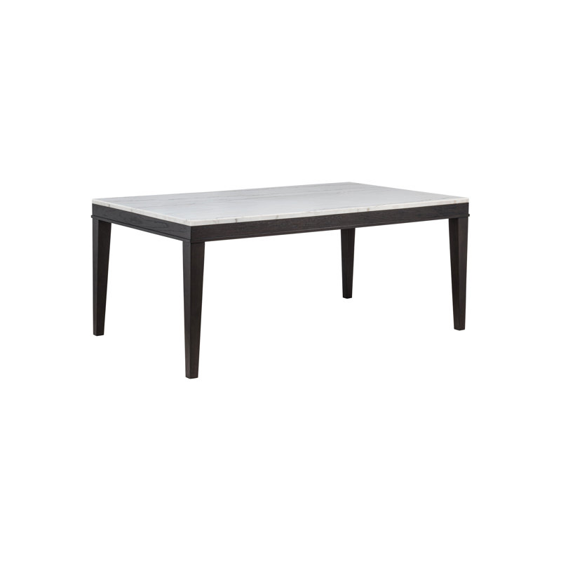 Table de salle à manger 72,65 "de style transitionnel, brun
