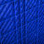 Contenant en vrac de polypropylène bleu haute densité, capacité de 600 lb, parois en maille, accès à 4 voies et stabilité latérale