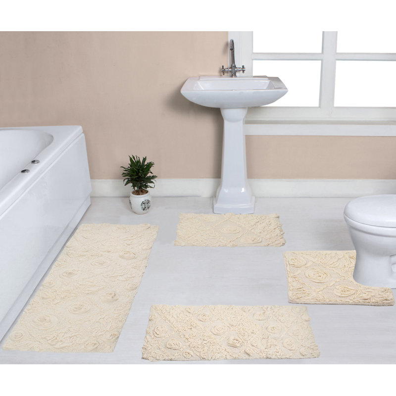 Ensemble de tapis de bain Schoenberger, Ivoire