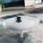 White High Gloss End Table