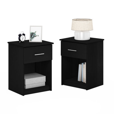45.01cm W Manufactured Wood Bedside Table