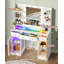 Meuble-lavabo avec miroir et lumières Roxaurx Rgb