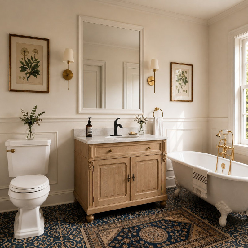 Robinet de lavabo de salle de bain monocorps et monocommande avec plaque de pont et drain Kore, Bronze frotté à l'huile