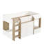 Daghmar High Sleeper Bed with Ladder, Cabinet & Wooden Frame