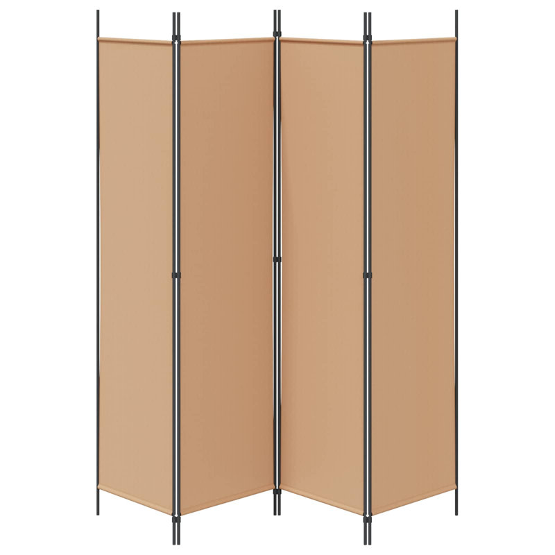 Paravent en acier vidaXL, 4, H 78,74 po x l 78,74 po, Beige