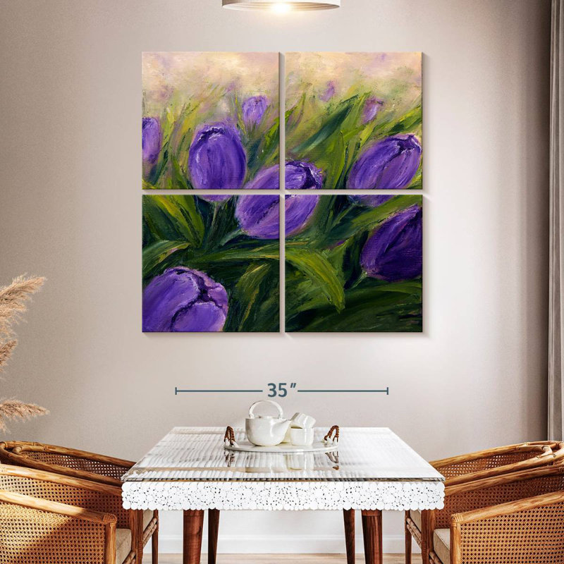 Tulipes Harnek mauve foncé, H 45 po x l 45 po