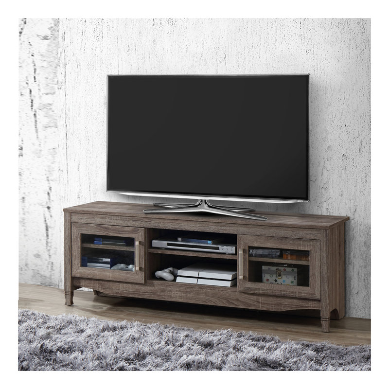 Meuble télé gris en bois flotté