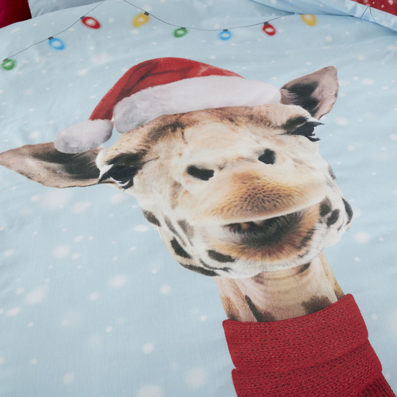 Christmas Duvet Cover Set, Single Duvet Cover + 1 Standard Pillowcase