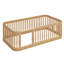 Structure de lit en bois avec clôture-1026397126